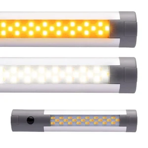 ROADVISION LED Interior Strip Lamp 10-30V Amber/White with Switch 180mm IP67