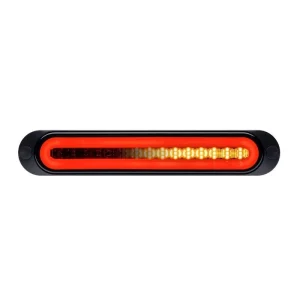 ROADVISION LED SEQUENTIAL IND/TAIL Blacked Out Lens Surface Mount 252 x 45mm