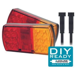 ROADVISION LED Trailer Lamp Kit 6x4 12V Stop/Tail/Ind/Ref/Lic Plug & play
