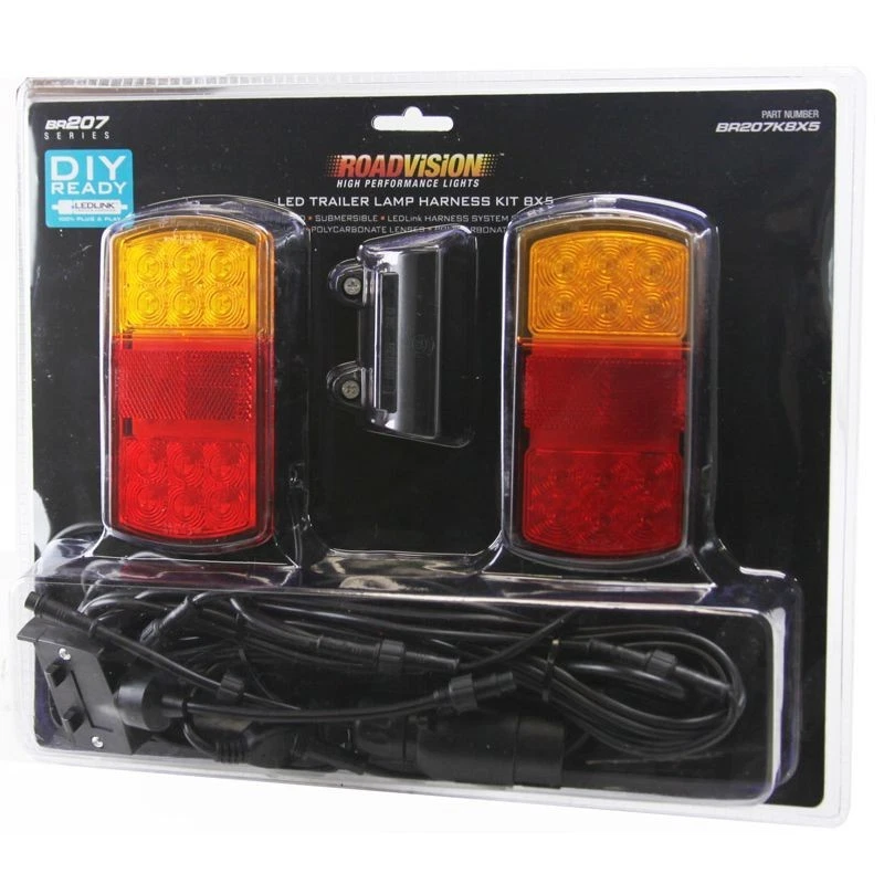 ROADVISION LED Trailer Lamp Kit 8x5 12V Stop/Tail/Ind/Ref/Lic Plug-and-play - Image 2