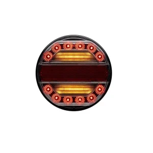 ROADVISION Round LED Rear Combination Lamp 10-30V Stop/Tail/Ind/Ref 125x32mm