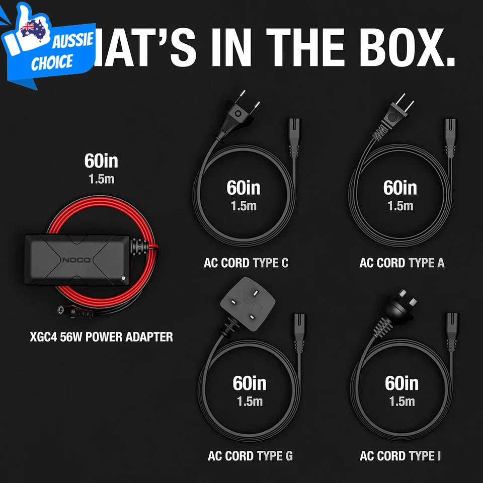 Genuine NOCO 56W XGC4 240v Power Adapter for GB70 GB150 GB500 Jump Starters - Image 6