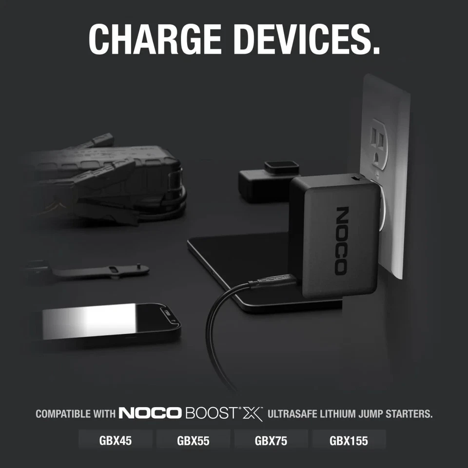 NOCO 65W USB-C Mains Fast Rapid Charger Power Adapter For Noco GBX Jump Starters - Image 4