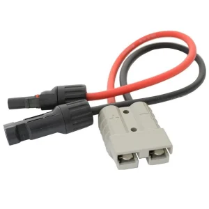 50Amp Anderson Plug to MC4 Compatible Solar Connectors 6mm Auto Cable 30cm