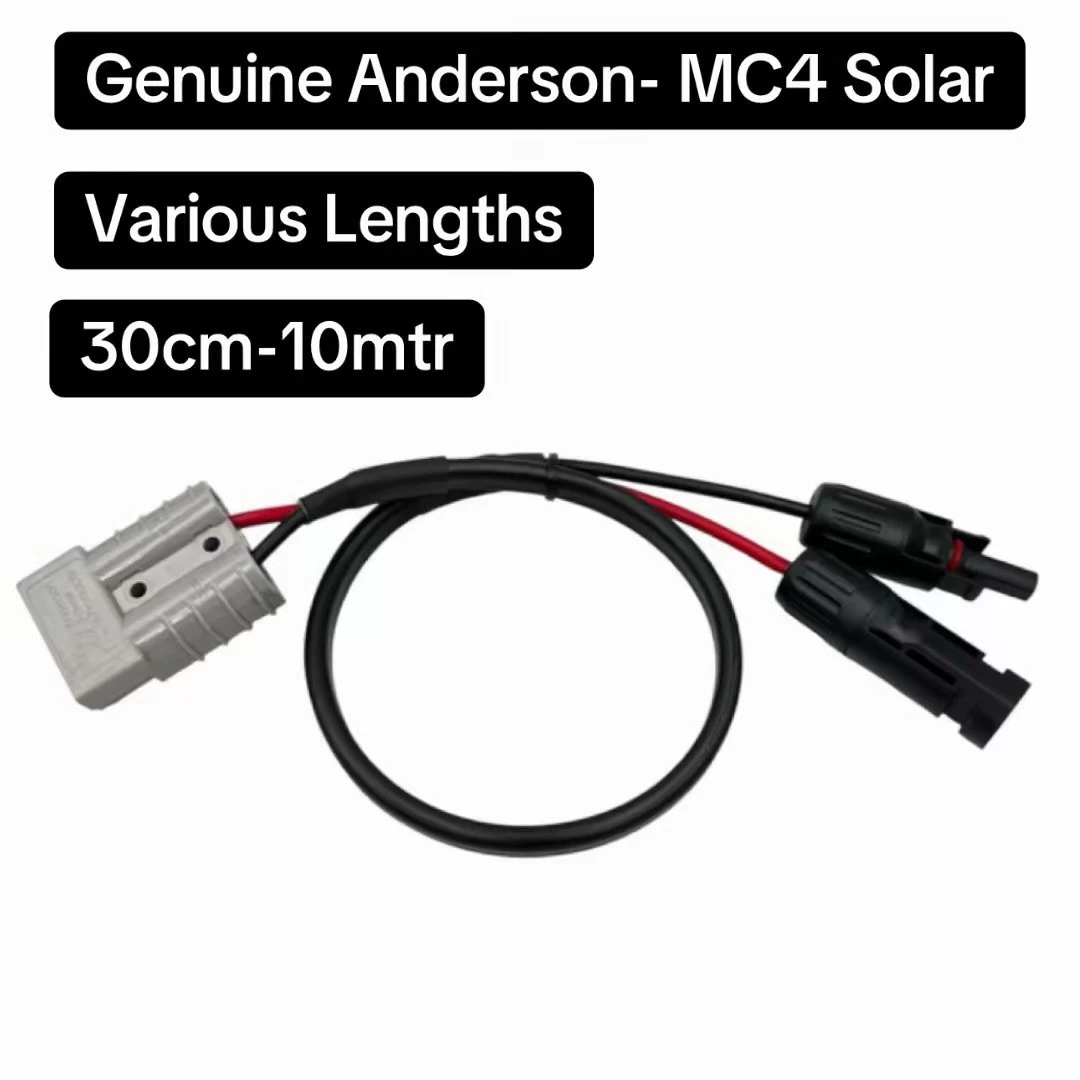 50Amp Anderson Plug to MC4 Compatible Solar Connectors 6mm Auto Cable 5 mtr