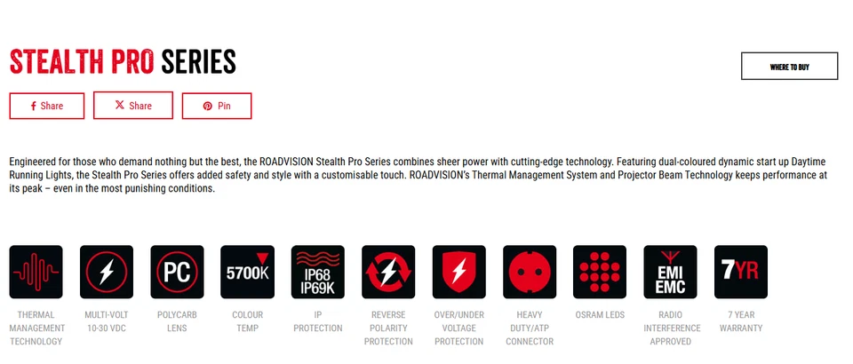 RoadVision S40 Stealth Pro Series 32" LED Light Bar + Wiring Kit - Image 8