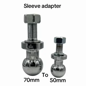 Tow ball reducing bush with flange 33mm to 22.5 ball hole suits- 50mm towball