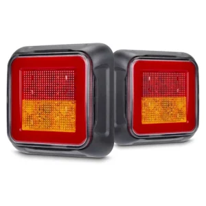 RoadVision LED Combination Trailer Lights with Halo 10-30V 100x100 PAIR- BR81LR