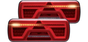 A PAIR Roadvision LED Rear Combination Lamp Stop/Tail/Sequential Ind/Rev/Fog