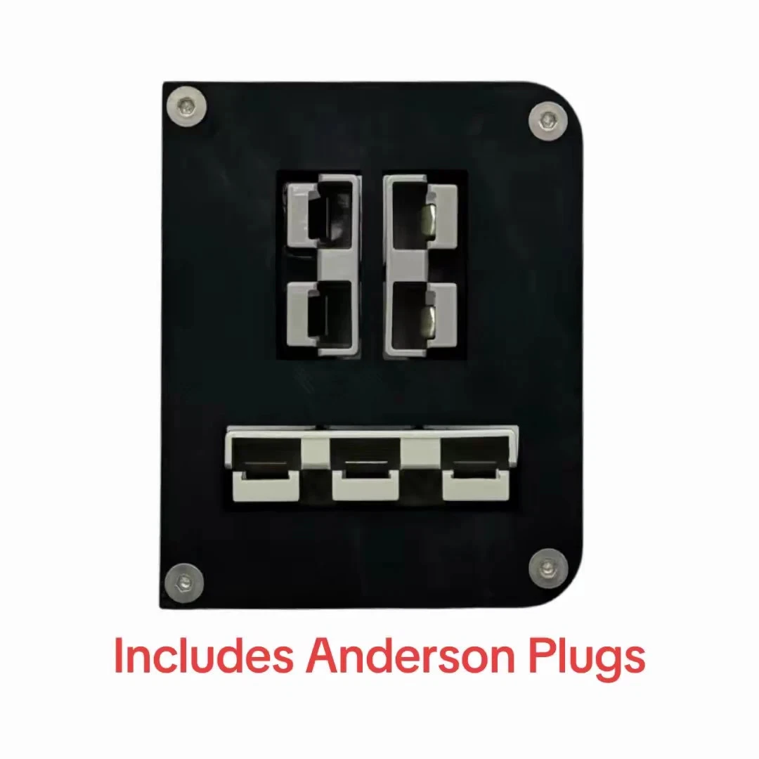 Direct fit tub panel 50A 3pin + x2 Grey Anderson plug suits Next Gen Ford Ranger - Image 3