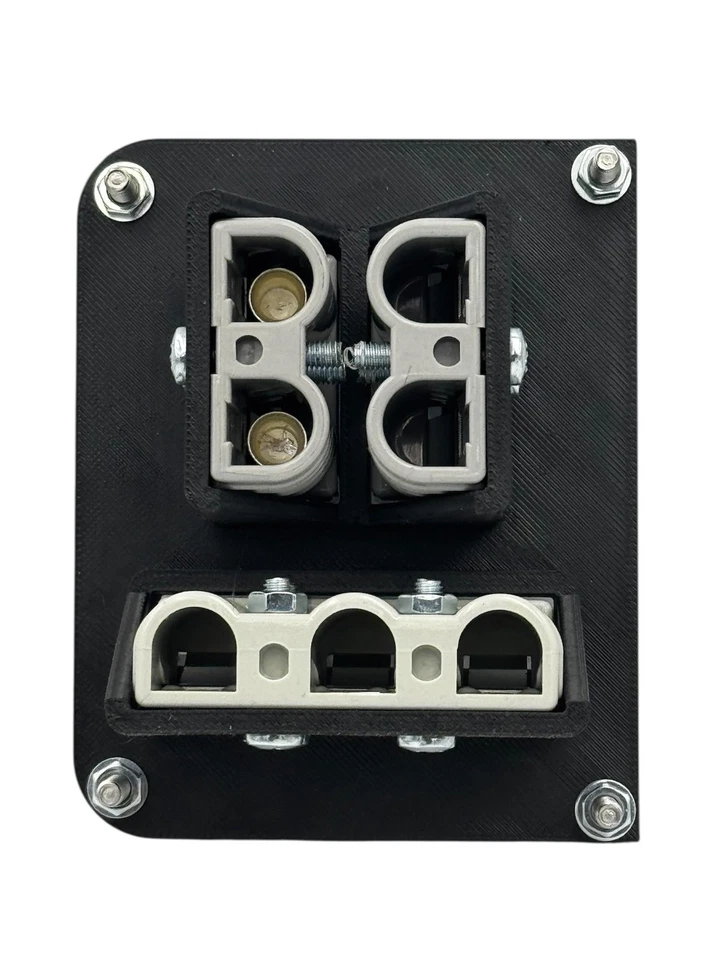 Direct fit tub panel 50A 3pin + x2 Grey Anderson plug suits Next Gen Ford Ranger - Image 2