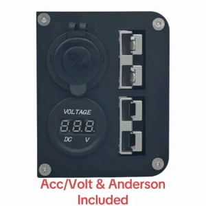 Rear Tub Power Panel x2 Grey Anderson plugs Volt/Acc for Next-Gen Ford Ranger