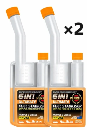 2 Pack Bulk Buy PENRITE Ultimate Fuel Stabiliser 250ML ADUFS250