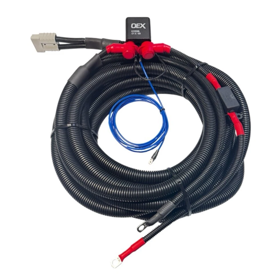 7 Mtr 6 B&S 100 AMP Ignition Controlled Isolator Anderson Plug Kit - Caravan kit - Image 2