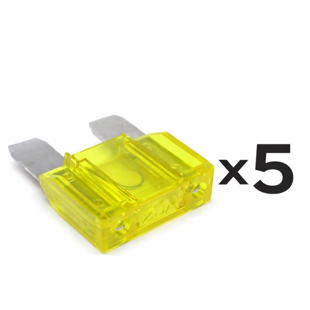 Maxi Blade Fuse 20 AMP Yellow x 5