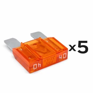 Maxi Blade Fuse 40 AMP Orange x 5