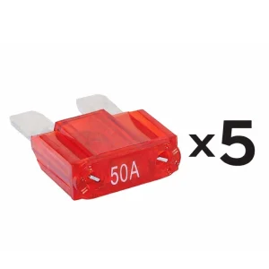 Maxi Blade Fuse 50 AMP Red x 5