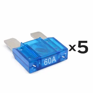 Maxi Blade Fuse 60 AMP Blue x 5