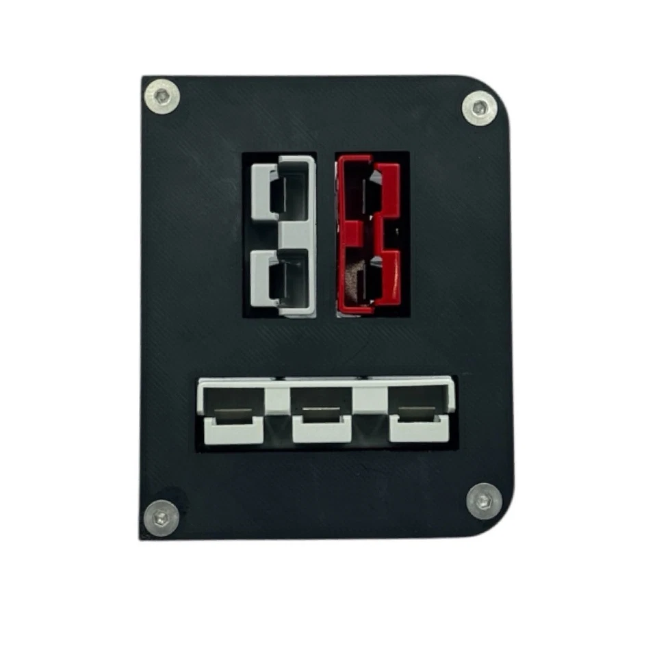 Rear Tub Power Panel inc 3 pin &Red/Grey Anderson plugs for-Next-Gen Ford Ranger - Image 2