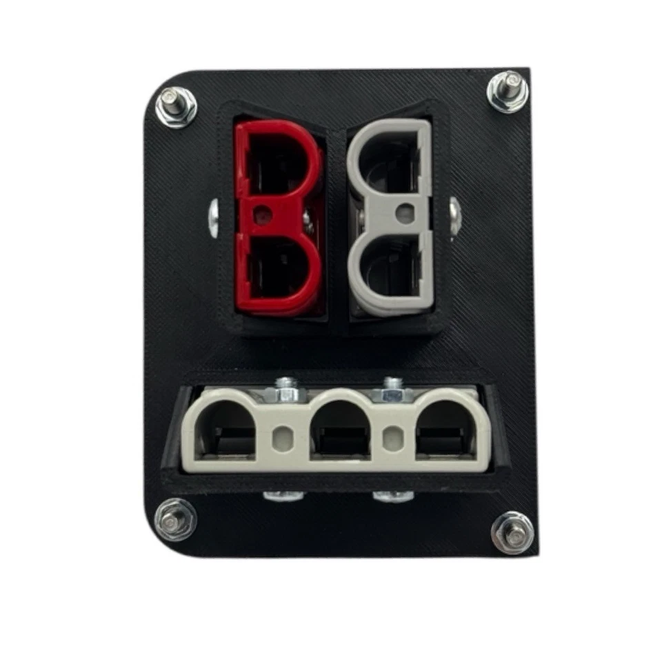 Rear Tub Power Panel inc 3 pin &Red/Grey Anderson plugs for-Next-Gen Ford Ranger - Image 3