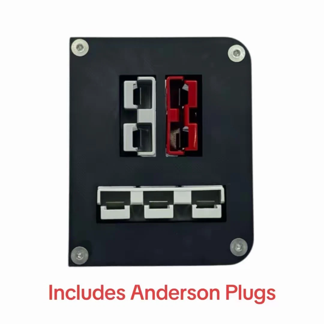 Rear Tub Power Panel inc 3 pin &Red/Grey Anderson plugs for-Next-Gen Ford Ranger