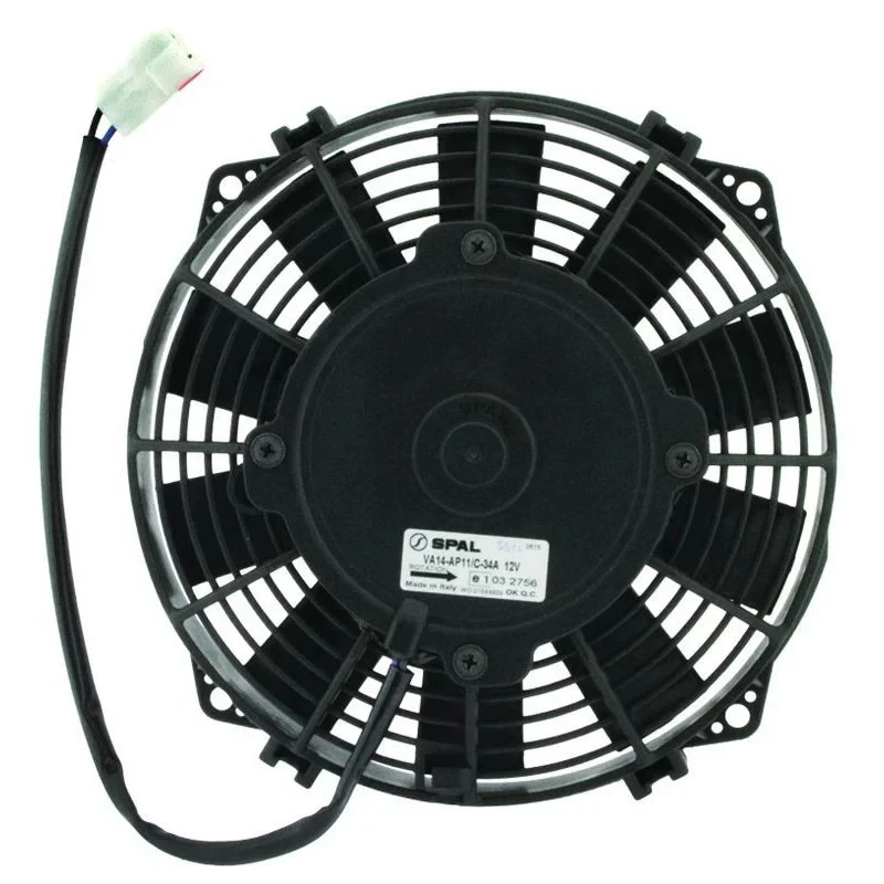 SPAL THERMO FAN 11" (280MM) PUSHER ELECTRIC 12V 985CFM STRAIGHT BLADE