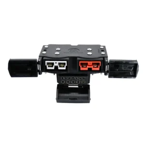 12 Pin Trailer socket & Dual 50Amp Anderson Style Connector Cover inc Red & Grey