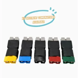 Genuine 50 Amp Grey to Black Anderson Plug Mini Adaptor Link