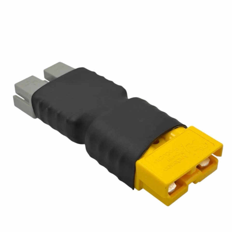Genuine 50 Amp Grey to Yellow Anderson Plug Mini Adaptor Link - Image 2