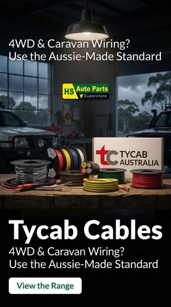 Tycab cables range 12v cables of the right size for your 4wd or caravan - tips from HS Auto Parts Team