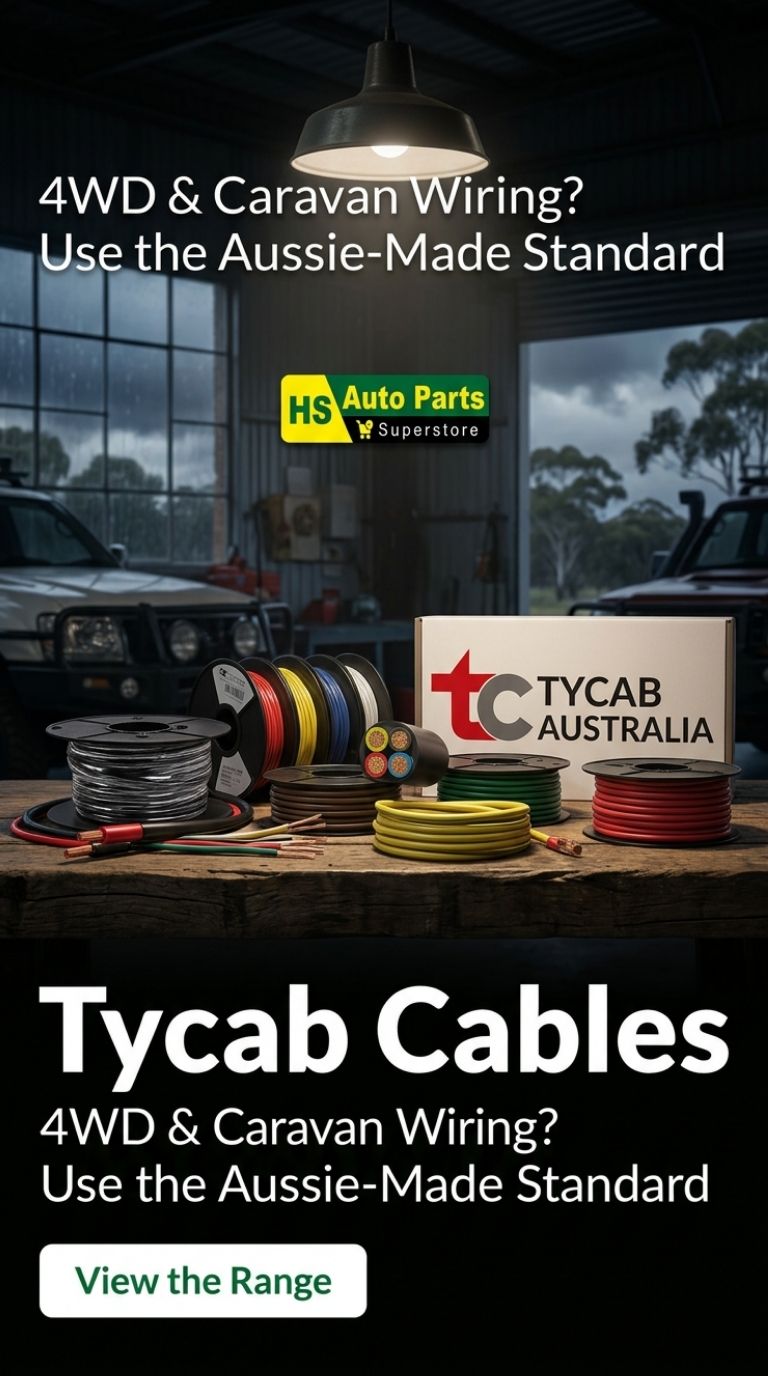 Tycab cables range 12v cables of the right size for your 4wd or caravan - tips from HS Auto Parts Team