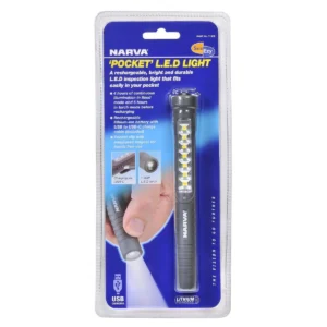 Narva LED Inspection Lamp Workshop Work Light Pocket Rechargable 71300