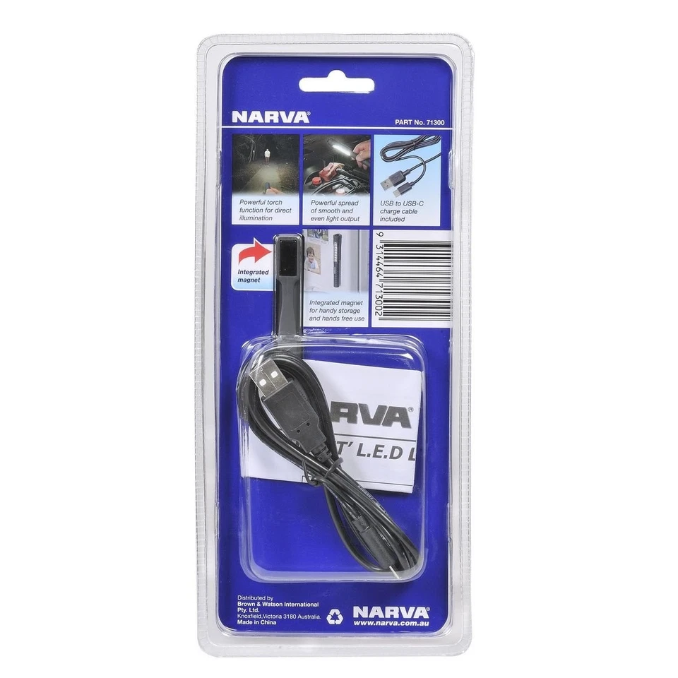 Narva LED Inspection Lamp Workshop Work Light Pocket Rechargable 71300 - Image 2
