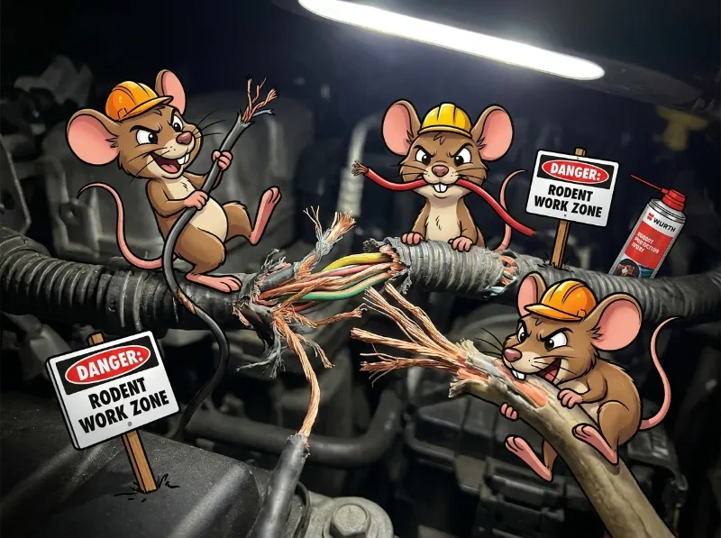 Wurth Anti Rodent Spray - stop mice quick from chewing your wiring