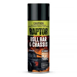 Raptor High Temp Roll Bar & Chassis Spray Paint Aerosol 295g Satin Black