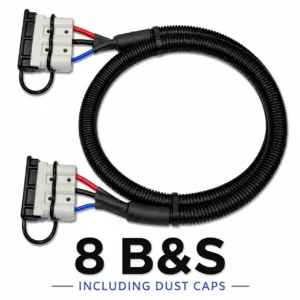 8 B&S x 3m 3 Pin Anderson Plug & Dust Cap Extension Lead inc Ignition Wire