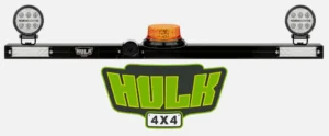 Hulk 4X4 HU9771 12/24v Minebar - 1275mm Wide - Amber LED Beacon - 2 x Work Lamps