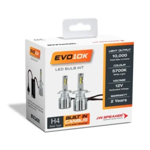 JW Speaker EVO10K LED H4 Headlights 50W 5700K 5000Lm Per Globe Built In Canbus