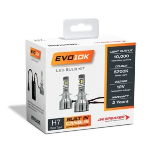 JW Speaker EVO10K LED H7 Headlights 50W 5700K 5000Lm Per Globe Built In Canbus