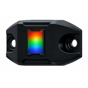 LED Rock Light RGB Single Light inc Flat Rubber Mount Suits RRGB4RLK3 Series Kit