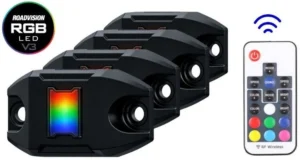 Roadvision RGB LED Rock Light Kit RF Remote 4WD Underbody Off Road Lights