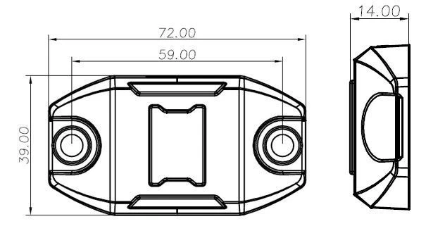 LED Rock Light RGB Single Light inc Flat Rubber Mount Suits RRGB4RLK3 Series Kit - Image 3