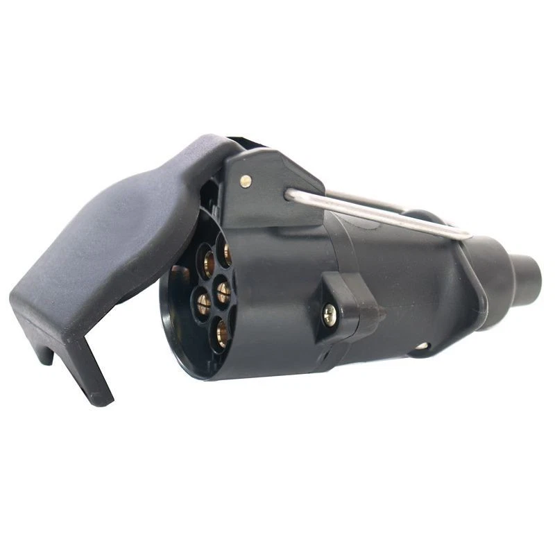 Trailer Plug Adaptor 7 Pin Flat Plug to 7 Pin Round Large Socket 1.5m Long - Image 3