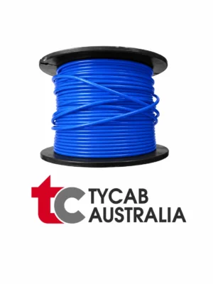Tycab BLUE Single Core 4mm Cable 28 Amp - 30 Metre Roll Aussie Made