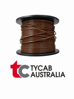Tycab BROWN Single Core 4mm Cable 28 Amp - 30 Metre Roll Aussie Made