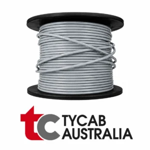 Tycab GREY Single Core 4mm Cable 28 Amp - 30 Metre Roll Aussie Made