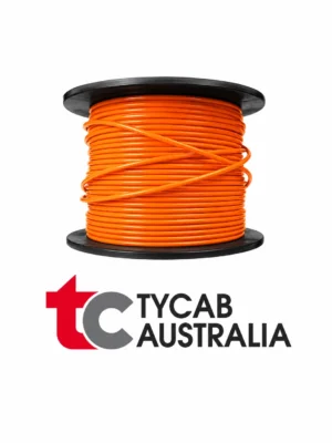 Tycab ORANGE Single Core 4mm Cable 28 Amp - 30 Metre Roll Aussie Made