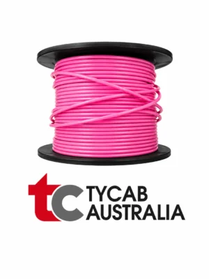 Tycab PINK Single Core 4mm Cable 28 Amp - 30 Metre Roll Aussie Made