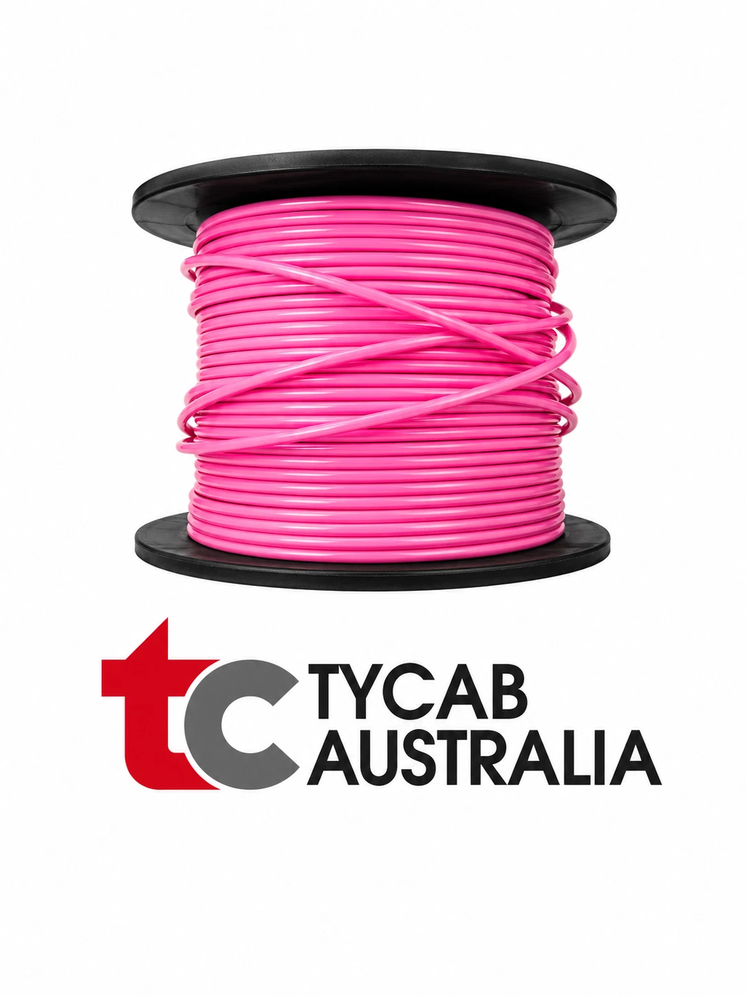 Tycab PINK Single Core 4mm Cable 28 Amp - 30 Metre Roll Aussie Made
