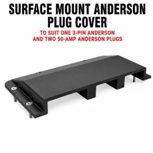 3 Pin & x2 2 Pin 50 Amp Anderson Plug Surface Mount Panel Kit External No Plugs